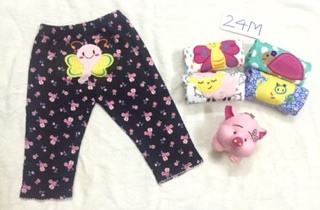 Set 5 Quần dài mông thú Carter bé gái