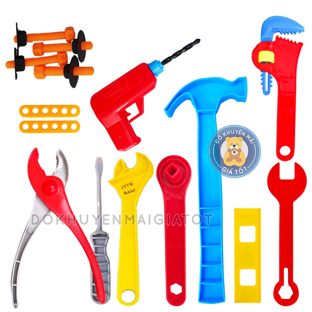 Bộ dụng cụ sửa chữa đồ chơi nhiều chi tiết bằng nhựa cho bé nhập vai kỹ sư hàng Việt Nam HT78 - Đồ khuyến mãi giá tốt