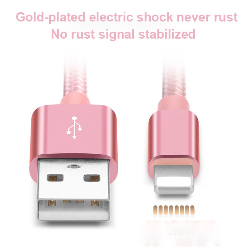 Cáp dữ liệu sạc nhanh USB 8 Pin 1M 2M 3M cho iPhone X 7 6 8 6S 5S Plus XS MAX XR cho iPad Mini IOS