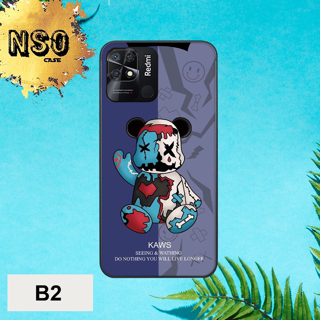 Ốp Xiaomi Redmi Poco C40 in hình gấu be@rbrick siêu chất độc lạ đẹp