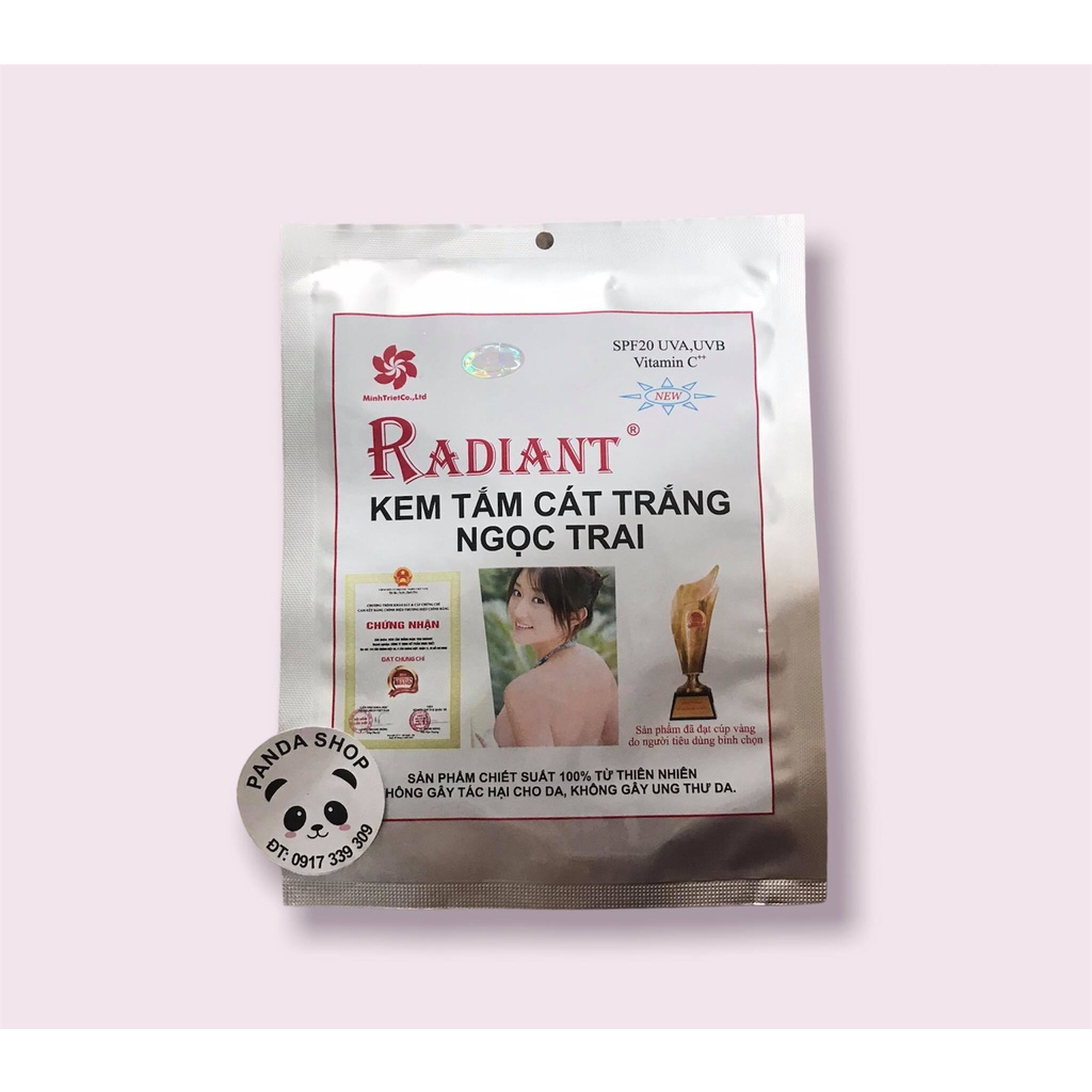 Tắm Trắng Cát Radiant Ngọc Trai