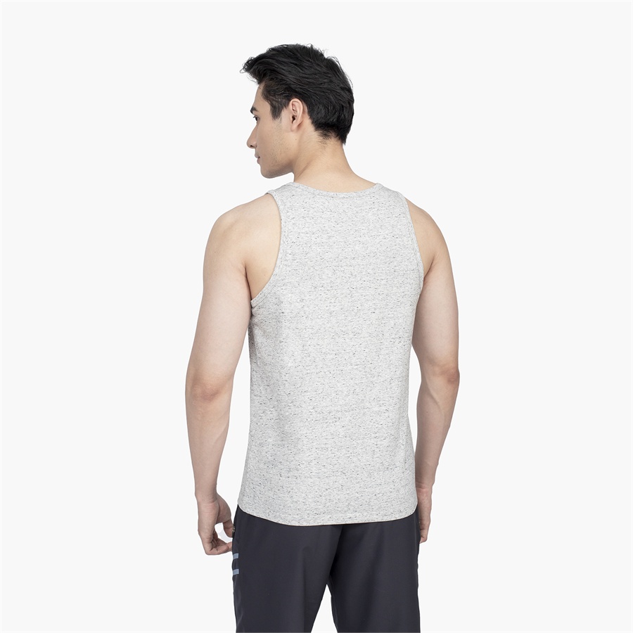 Áo thun ba 3 lỗ nam ARISTINO ATT009S2 mặc lót trong tập gym dáng Tanktop vai nhỏ suông vừa vải cotton cao cấp màu xám