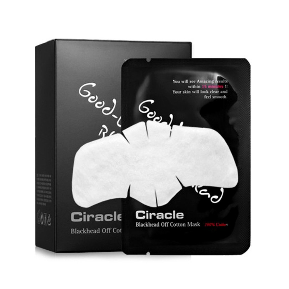 Mặt nạ đẩy mụn đầu đen Ciracle Blackhead Off Cotton Mask Lẻ miếng nk03