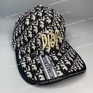Mũ lưỡi trai dệt dior-nón kết thêu chữ dior