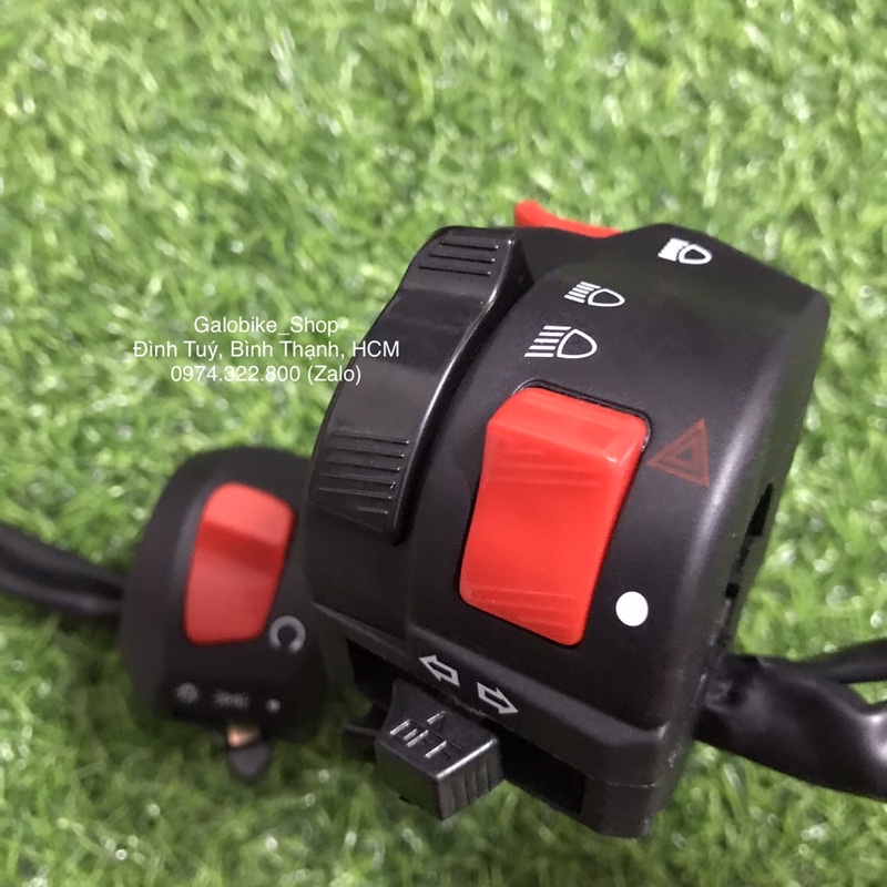 Cùm công tắc bên trái đa chức năng + cục chớp điện tử