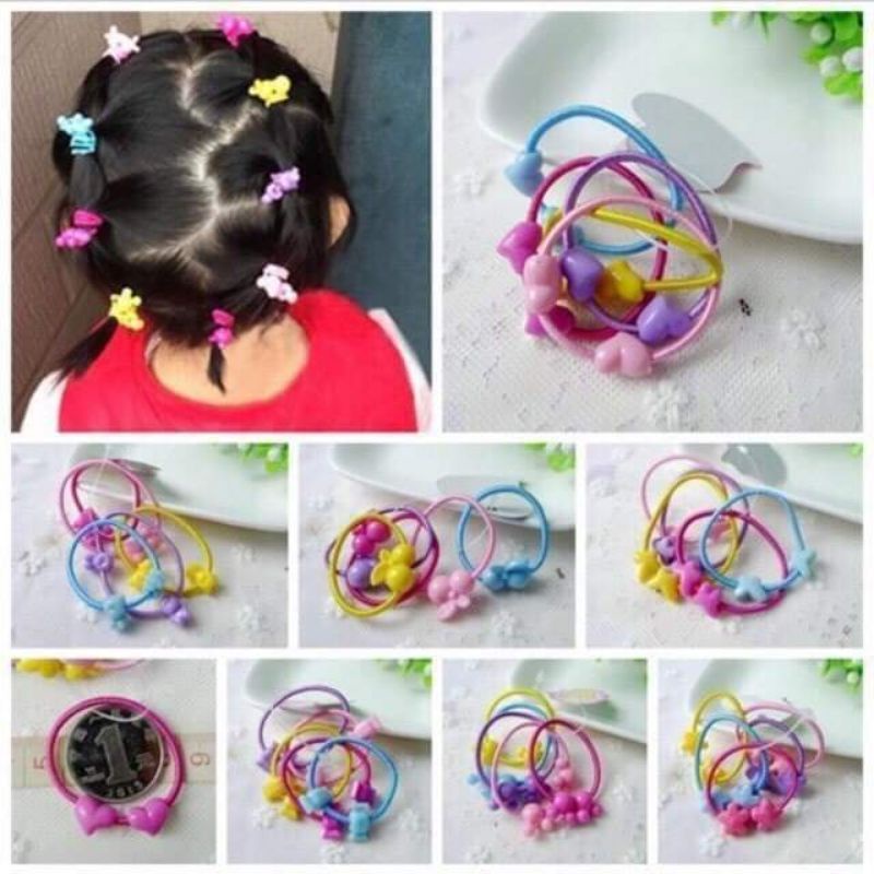 Túi 50 dây cột tóc cho bé