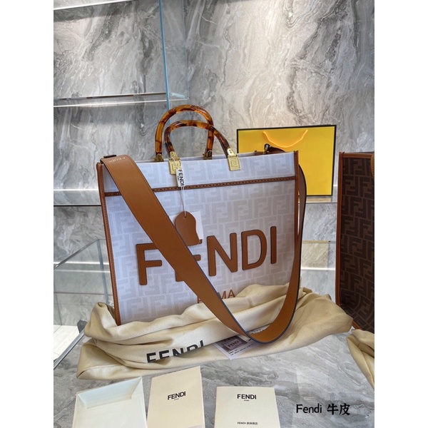 Túi xách túi tote đeo chéo da thật Fendi FD cao cấp size 35cm