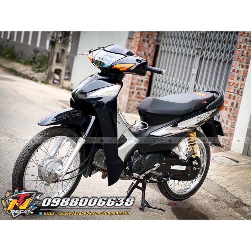 Tem xe wave Alpha - tem ghép crom