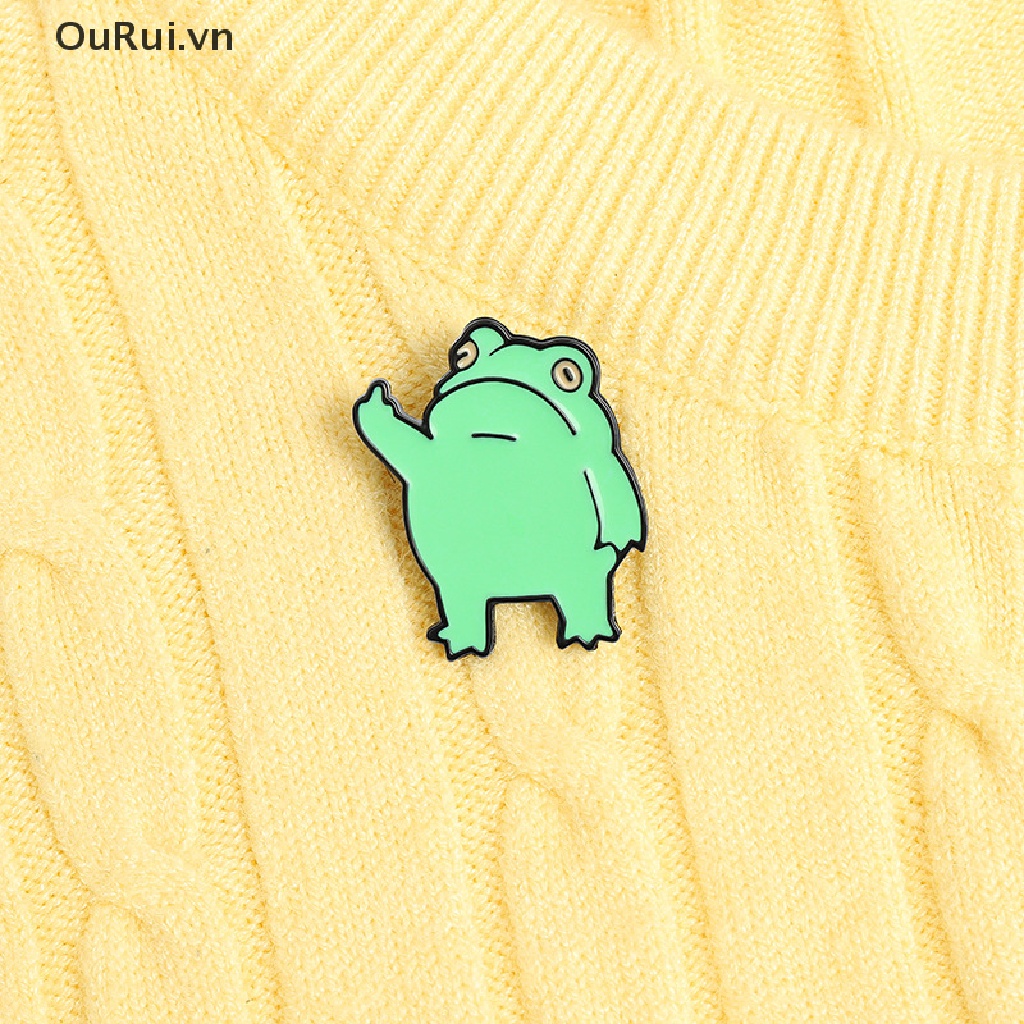 Ghim cài áo hình chú ếch độc đáo thú vị