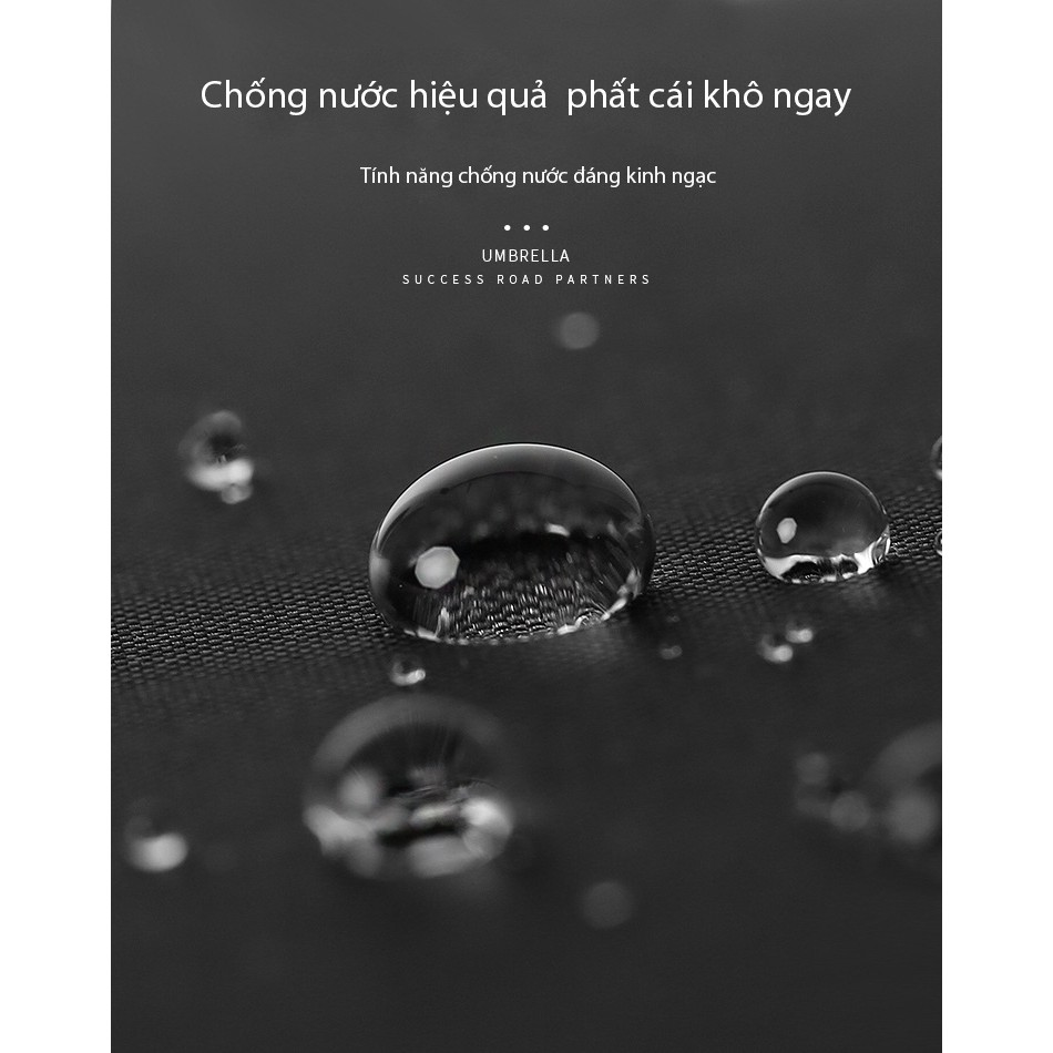 Ô dù che tự động 8 nan wf-008 (màu đen) Cát Thái Chất liệu nano chống tia UV tán dù cực lớn, tự đóng đóng mở