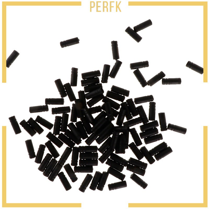 Set 100 Nắp Đậy Dây Cáp Phanh Xe Đạp Màu Đen