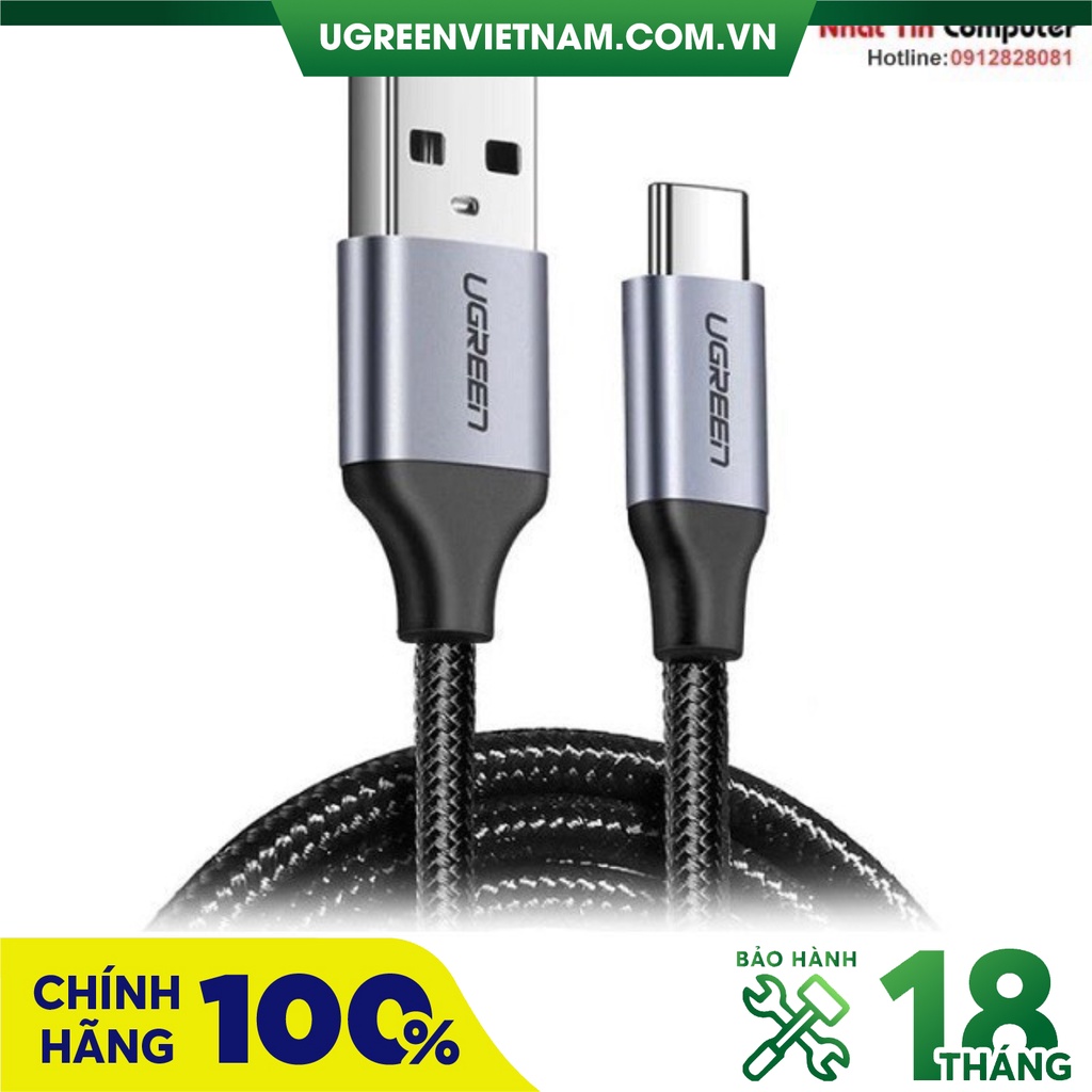 Cáp sạc nhanh USB Type-C Ugreen chính hãng