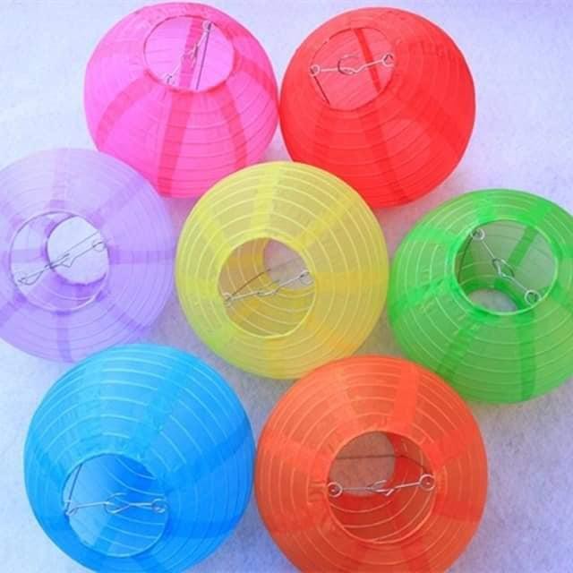 Đèn Lồng VẢI LỤA CHỐNG NƯỚC 40/30/25/20/15 cm treo trang trí ngoài trời