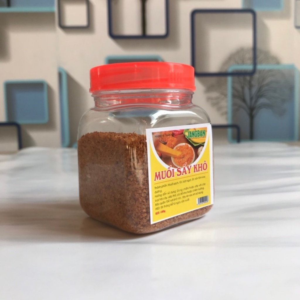 Muối Sấy Khô Gia Vị Chấm Hoa Quả Tẩm Uớp Đồ Chiên Nướng Ngon Tuyệt Hảo Hộp 100g_Ăn Vặt JANGBAN