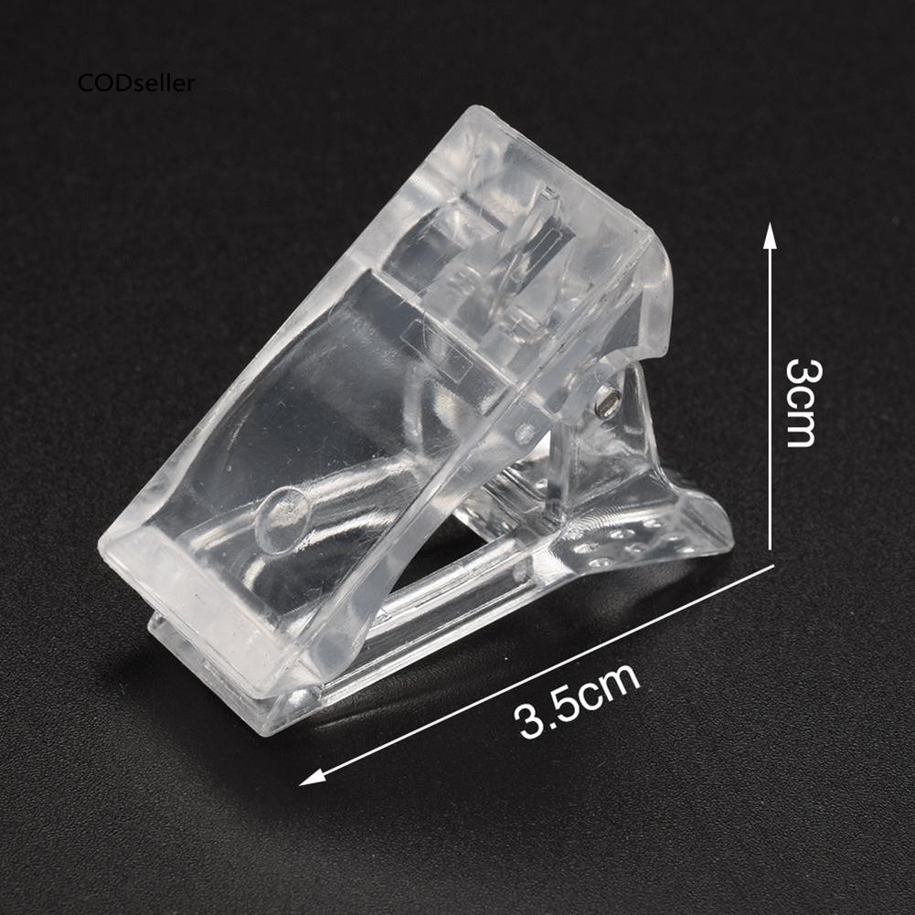 Bộ 10 Kẹp Trong Suốt Dùng Nối Móng Tay Nhanh Chóng