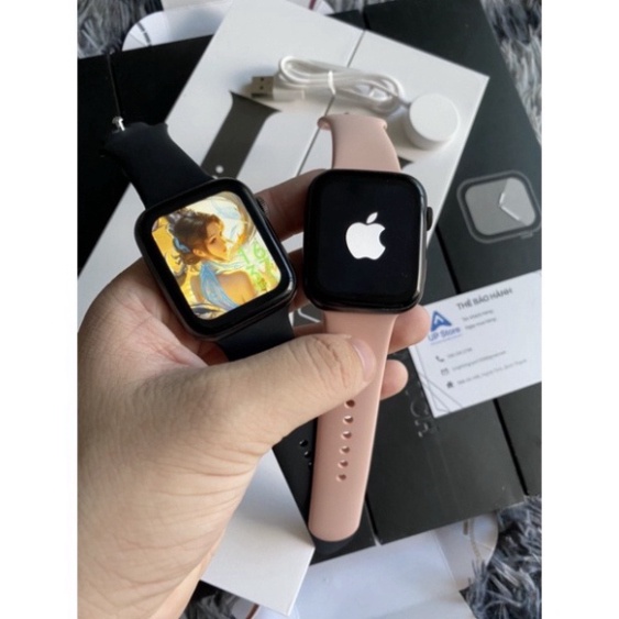 Đồng hồ thông minh logo Táo WatchSeri7 đẳng cấp sang trọng 2022 theo dõi nhịp tim full chức năng