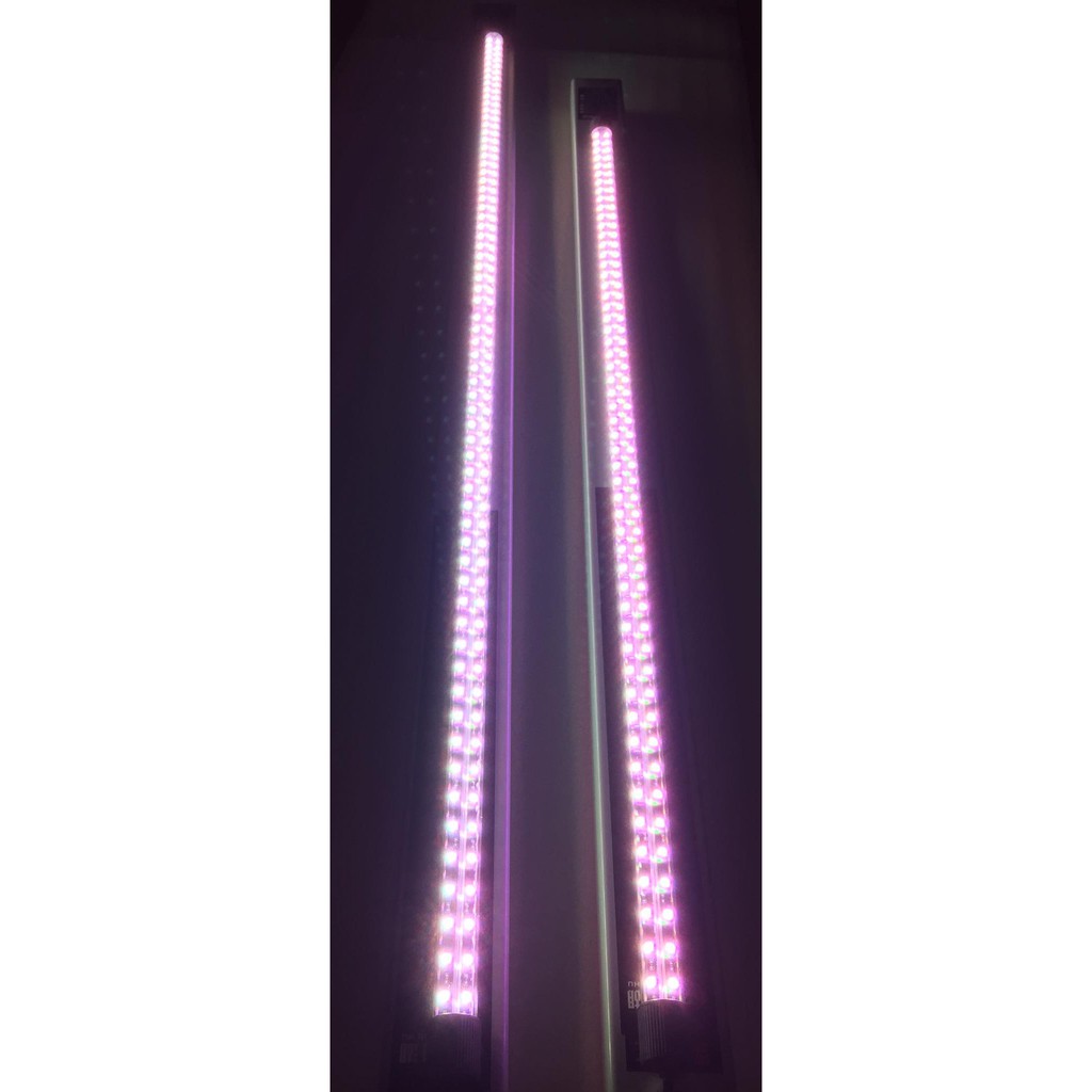 Đèn led bể cá, đèn cá rồng màu đỏ 2 hàng bóng chuyên đánh mầu cho Huyết Long 1m45 - 1m15