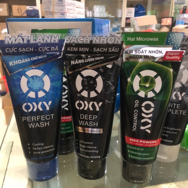 Sữa rửa mặt Oxy các loại tuýp 100g