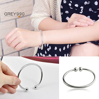 Women's Silver Plated Open Hand Bangle Bracelet