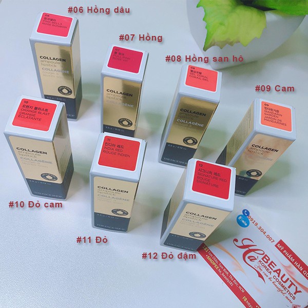 Son lì dưỡng COLLAGEN AMPOULE LIPSTICK The Face Shop