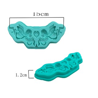 Khuôn viền thiên thần có cánh - khuôn silicon hoa nổi 4d