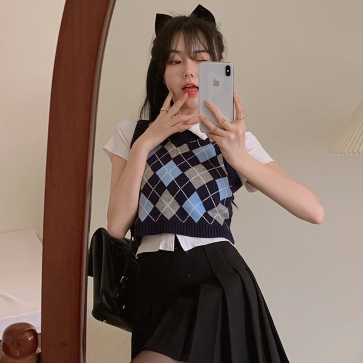 NUZIRO  Áo dệt kim không tay thời trang cho nữ
