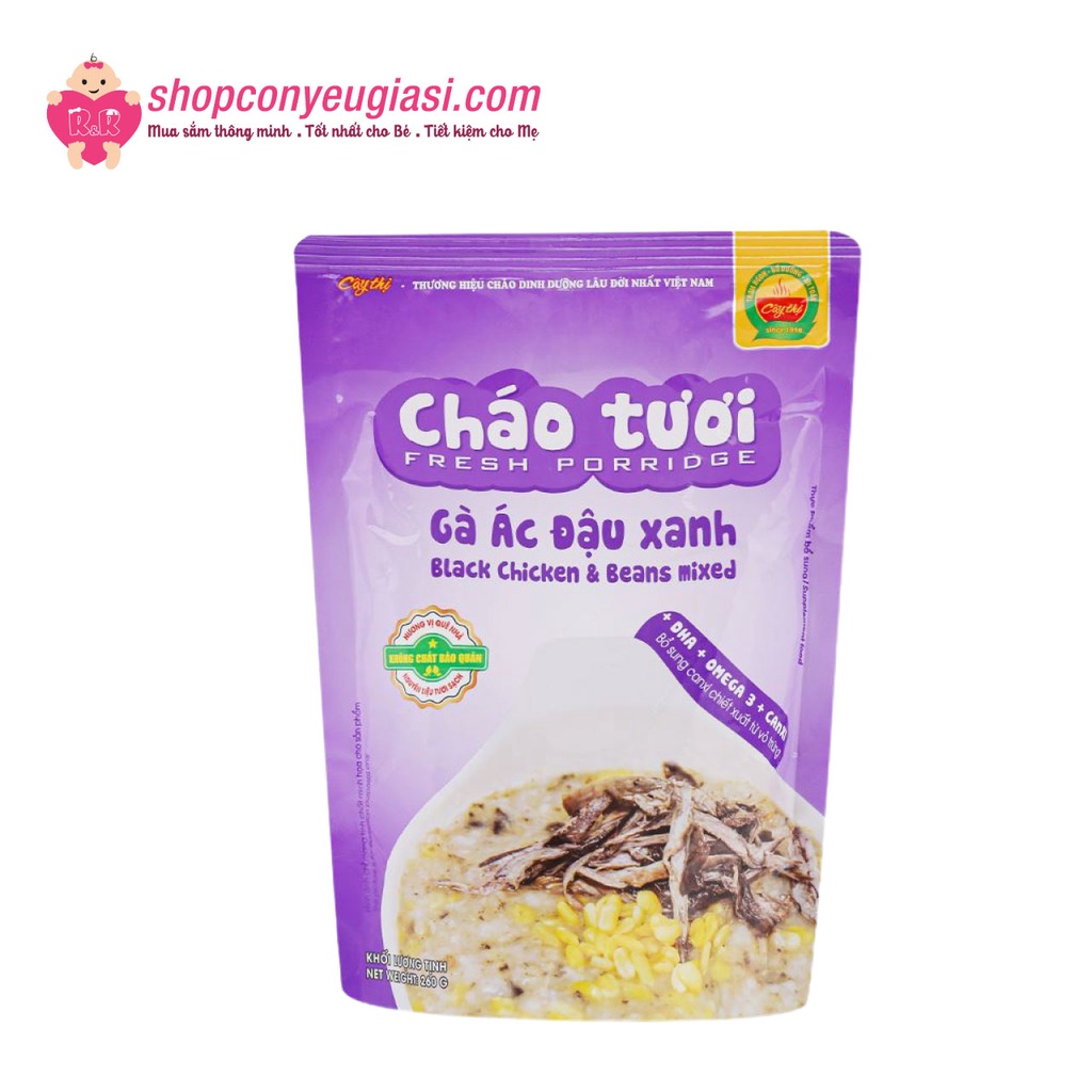 Cháo Tươi Cây Thị ăn liền đủ vị cho Bé từ 7 Tháng