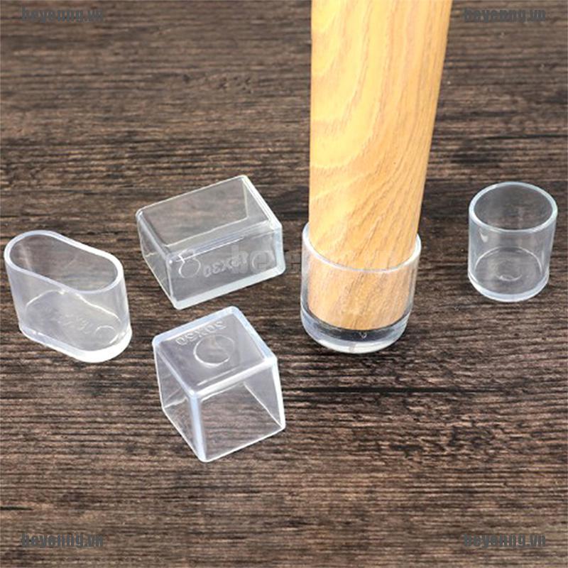 BEY 4pcs Chair Leg Caps Rubber Feet Protector Pads Furniture Table Covers Sock