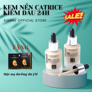 Kem Nền Catrice 24H Che Khuyết Điểm Kiềm Dầu Tone #1 #2