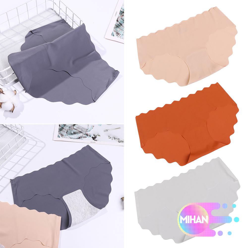 Quần lót nữ không đường may MIHAN1 chất liệu lụa satin lưng thấp nhiều màu sắc thời trang
