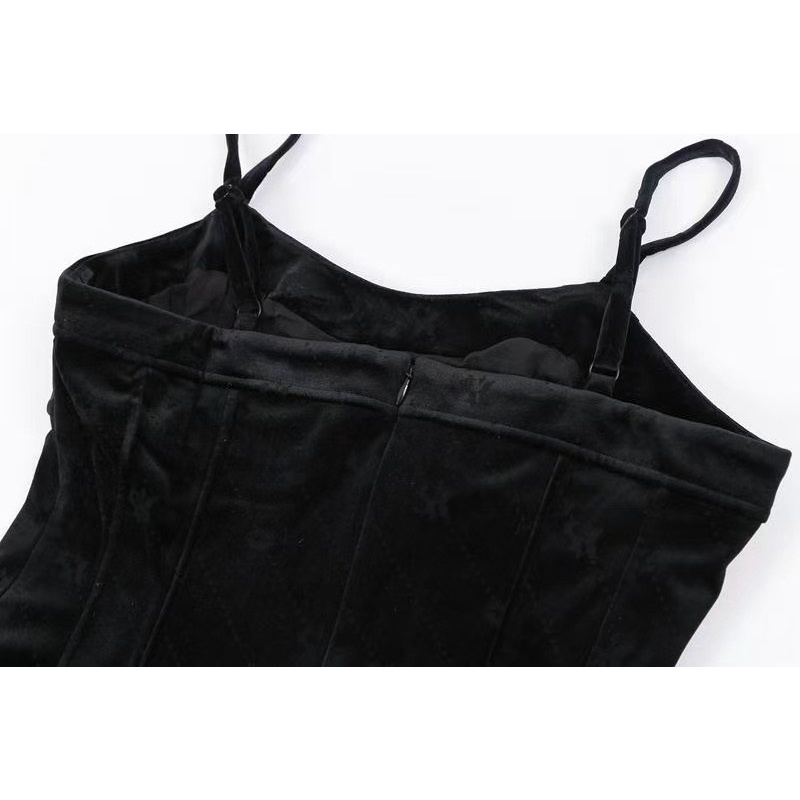 Đầm nhung Peace Bird