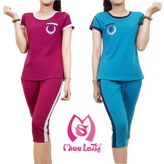 [FREESHIP từ 150k] ML043+ - Bộ mặc nhà Bông Lúa Sport tay ngắn quần lửng MISS LATHY