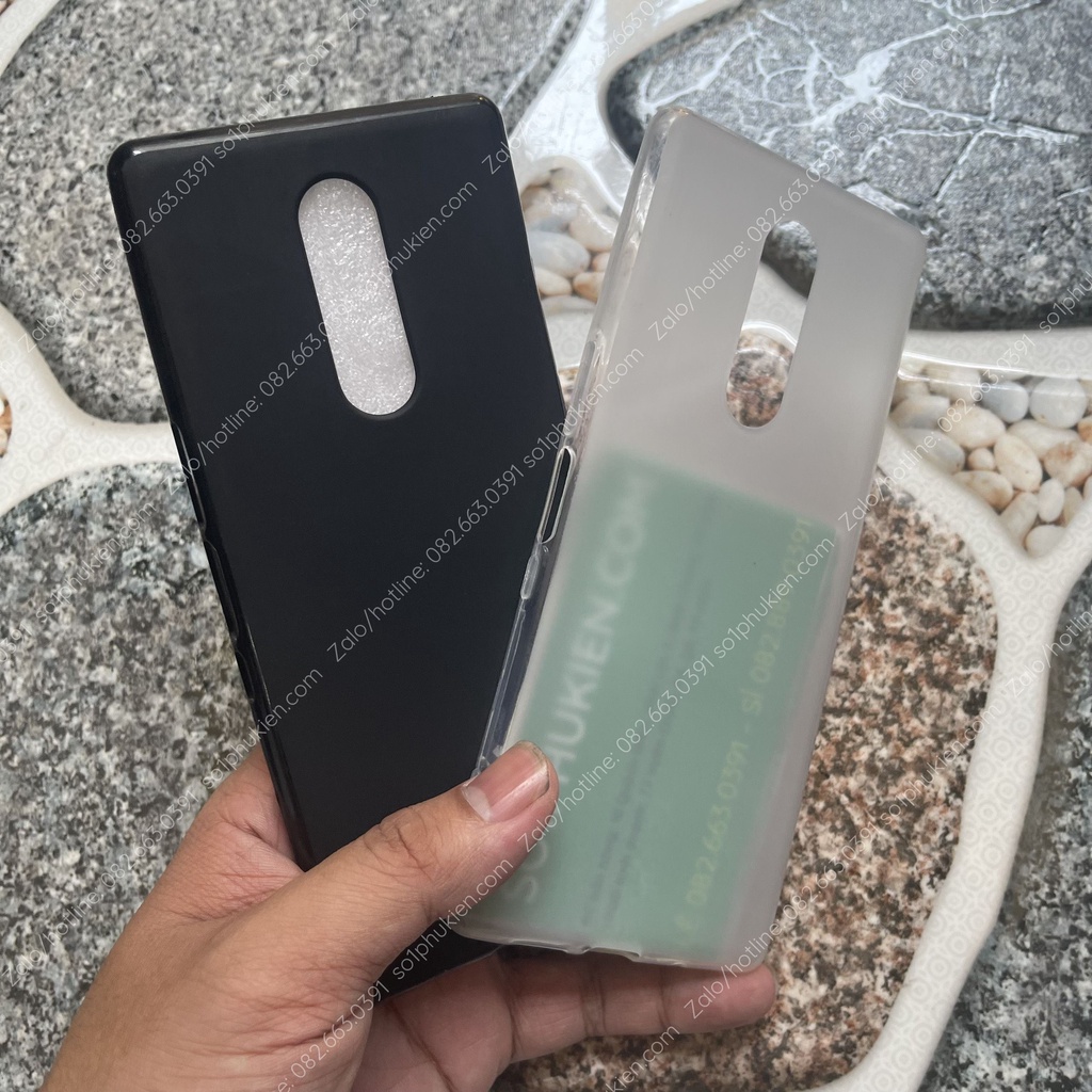 Ốp lưng Sony Xperia 1 (sony XZ4)/ Sony Xperia 1 II (sony 1 mark 2) dẻo đen, dẻo trong đục chống ố cao cấp bền đẹp