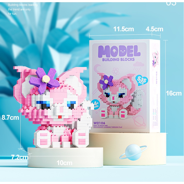 MÔ HÌNH LẮP RÁP MINI 3D NHÂN VẬT HOẠT HÌNH ĐÁNG YÊU CHO BÉ - ĐỒ CHƠI XÉP HÌNH CHO BÉ