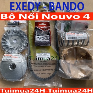 Full bộ nồi trước và nồi sau, dây curoa, bi nồi yamaha nouvo lx, nouvo 4