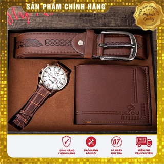 ⚡⚡Hàng Oder giá sỉ ⚡⚡ Combo Ví da nam + Phụ kiện thắt lưng, đồng hồ dành cho nam