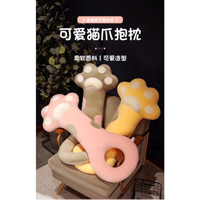 Gối Ôm Dài Hình Chân Mèo Xinh Xắn Dành Cho Mẹ Bầu L1H4