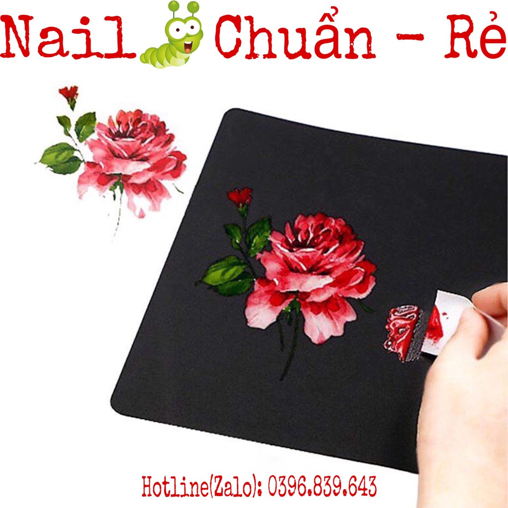 Bảng Đen Học Vẽ Nail - Bảng Học Vẽ Móng Lau được