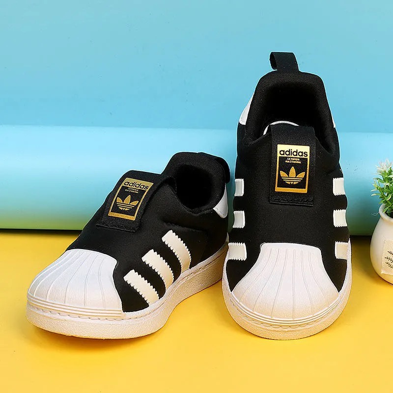 Giày lười phong cách thể thao Adidas mềm mại thoáng khí dành cho bé