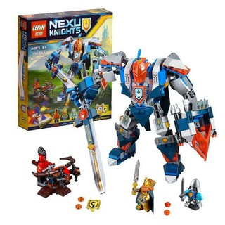 Lắp ráp mô hình lego nexo knights lepin 14008 hiệp sĩ của nhà vua