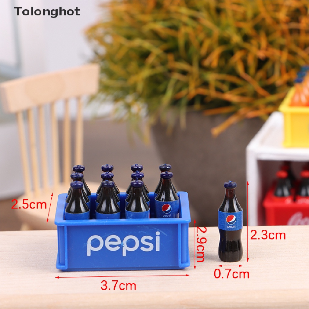 Mô Hình Chai Nước Uống Mini Tỉ Lệ 1: 12 Dùng Trang Trí Nhà Búp Bê