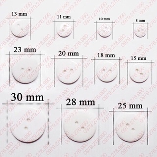 Nút áo sơ mi men nhí 2 lỗ- cúc áo sơ mi men nhí