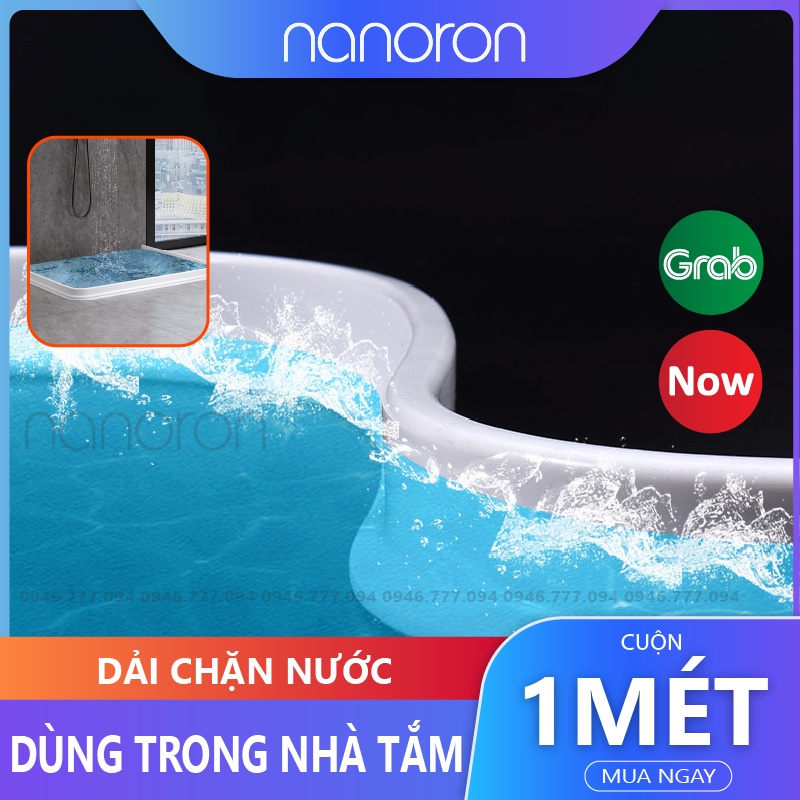 Dải chống tràn nước phòng tắm  Chất silicon dùng cho bồn rửa tay, phòng giặt, phòng tắm NANORON DCN