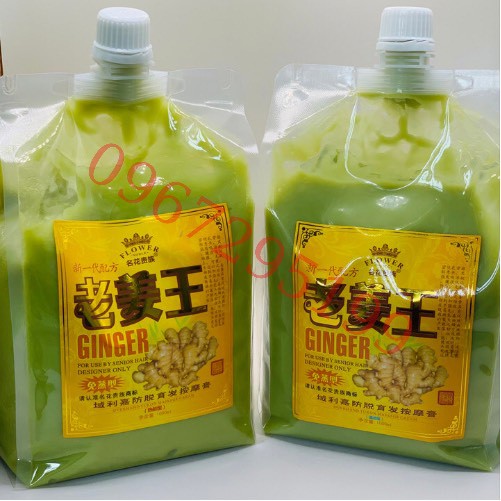 Dầu xả siêu mượt gừng 1000ml  mềm mượt tóc, giảm gầu lưu thông kinh lạc.