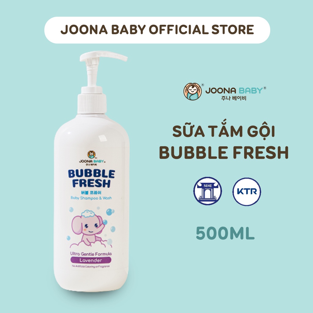 Sữa tắm gội Bubble Fresh an toàn cho bé hương oải hương 500ml - JOONA BABY Việt Nam