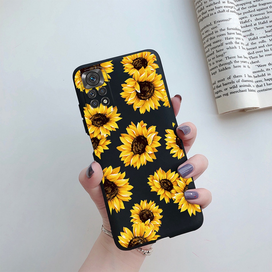 Ốp Điện Thoại Silicon Mềm Họa Tiết Hoa Cúc Xinh Xắn Cho Xiaomi Redmi Note 11 4G Poco m4 pro 5G Note 11s