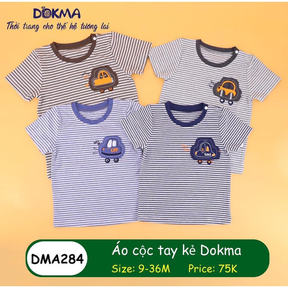 Áo cộc kẻ sọc Dokma DMA284