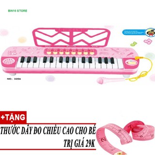 Đàn Organ có Mic cho bé Tặng thước Dây