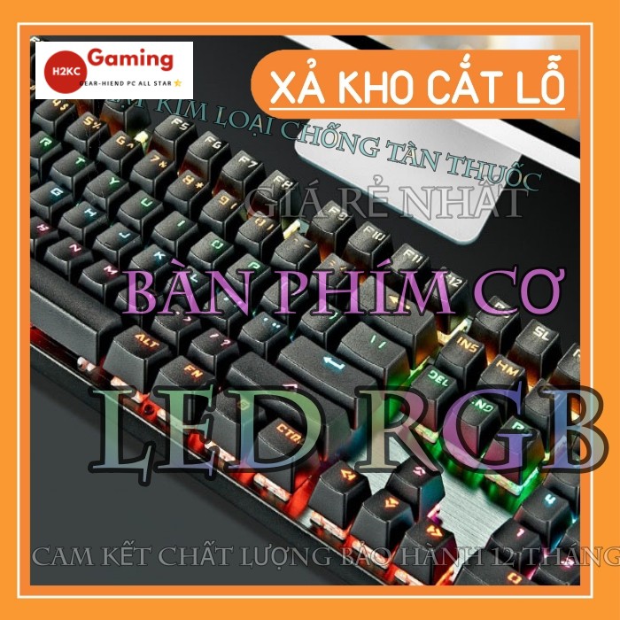 Bàn Phím CƠ chuyên game FULL SIZE led RGB HYUNDAI xả kho