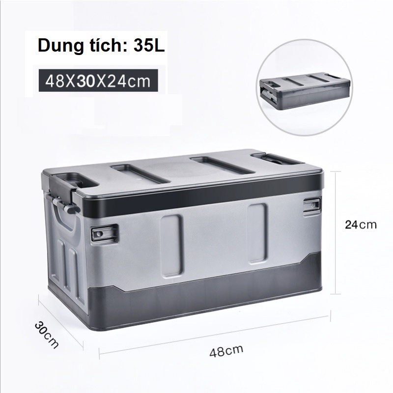 Thùng gấp gọn mẫu mới đựng đồ trong oto, gia đình